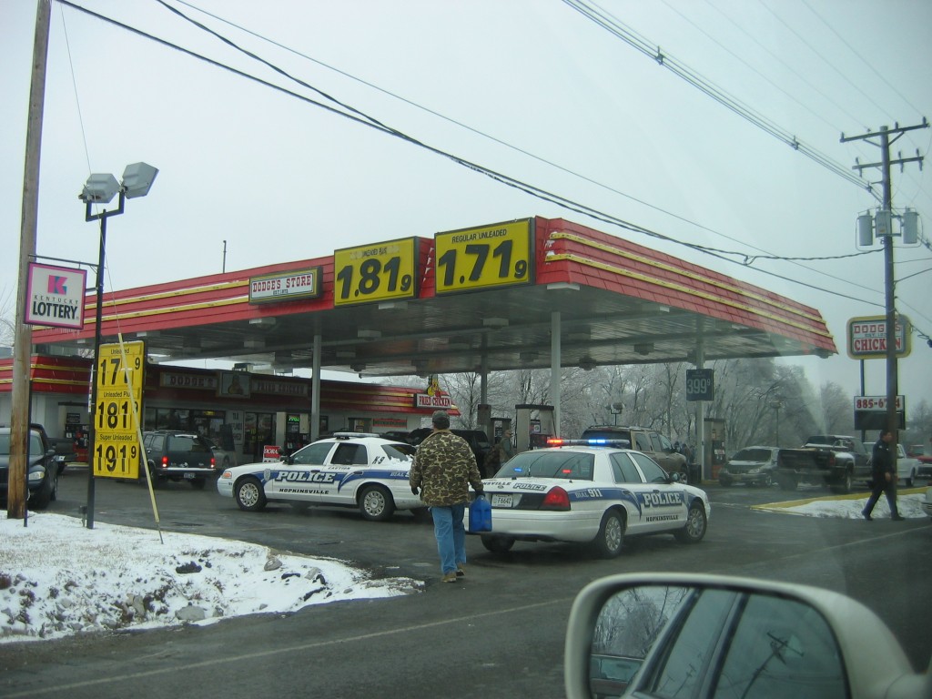 People lining up for gas and kerosene