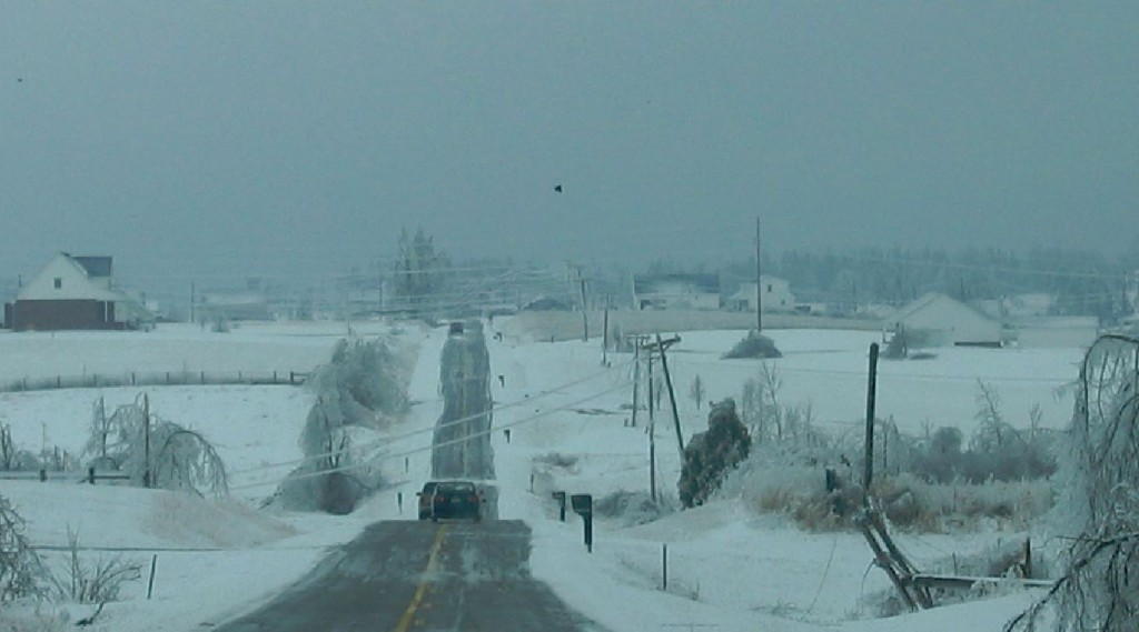 power lines down highway 93 North