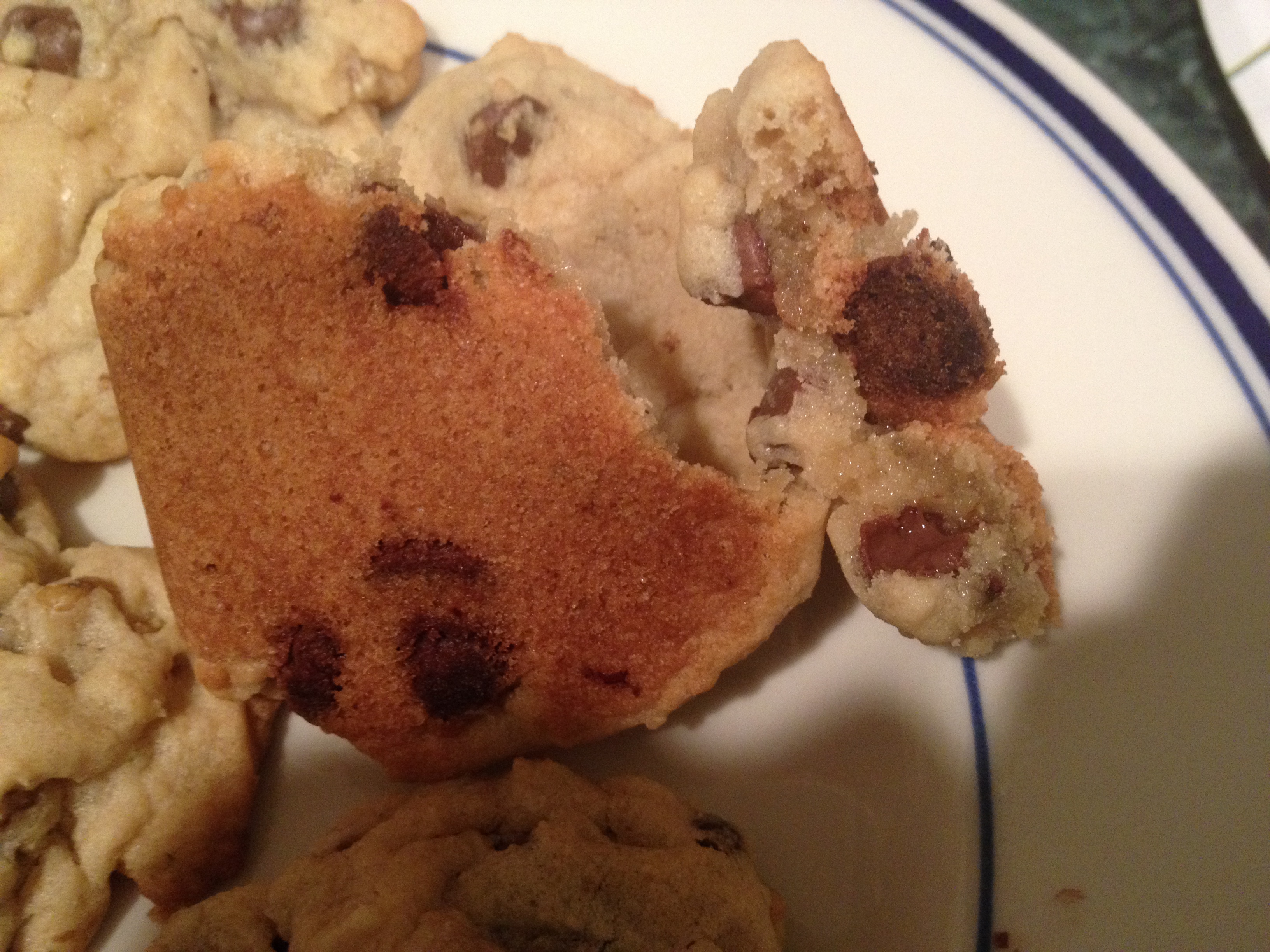 Best homemade chocolate chip cookie from the inside