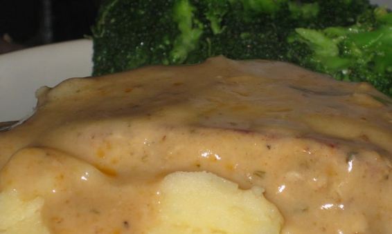 Baked Pork Chops with Mushroom Gravy